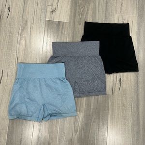 3 Seamless Workout Shorts